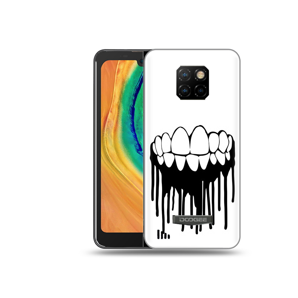 

Чехол MyPads Tocco для Doogee S88 Plus зубы, Прозрачный, Tocco