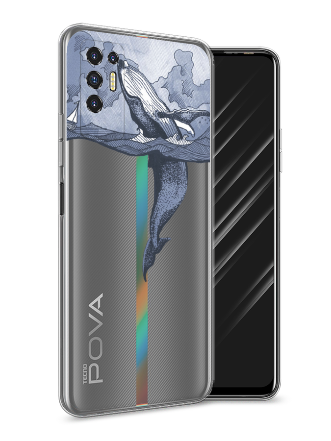 

Чехол Awog на Tecno Pova 2 "Два измерения", Разноцветный, 300550-7