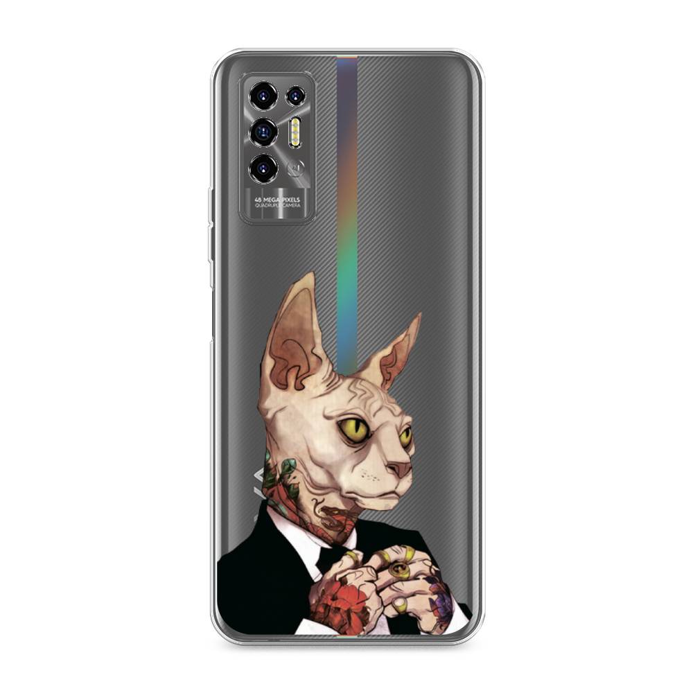 

Чехол Awog на Tecno Pova 2 "Татуированный сфинкс", Разноцветный, 300550-7