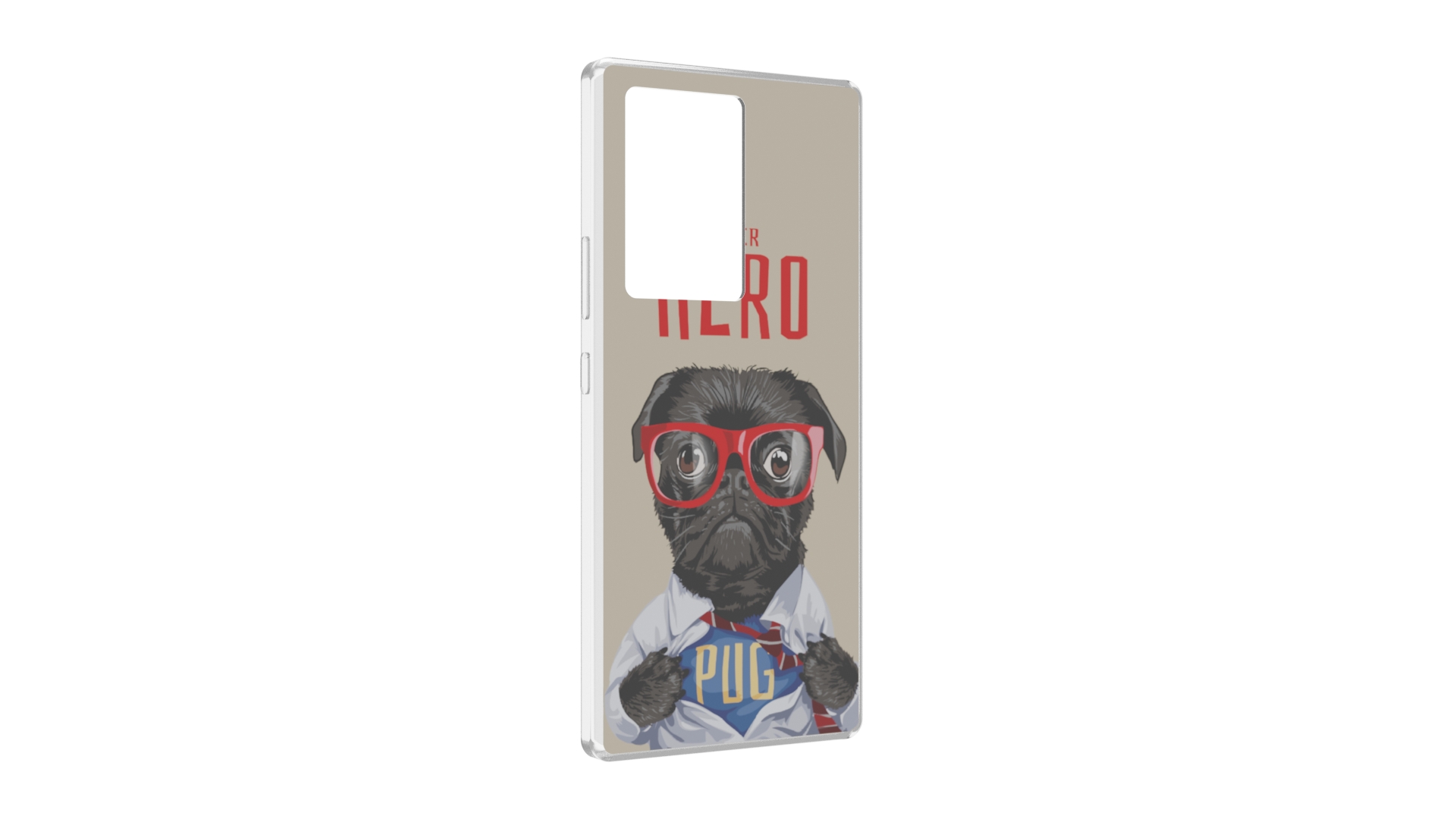 

Чехол MyPads Герой-PUG для ZTE Nubia Z40 Pro, Прозрачный, Tocco