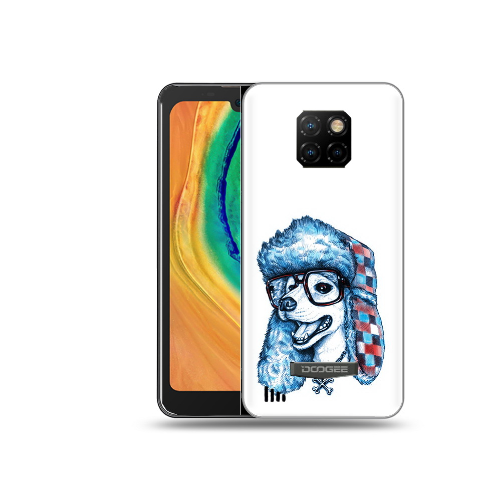 

Чехол MyPads Tocco для Doogee S88 Plus зимний пес, Прозрачный, Tocco