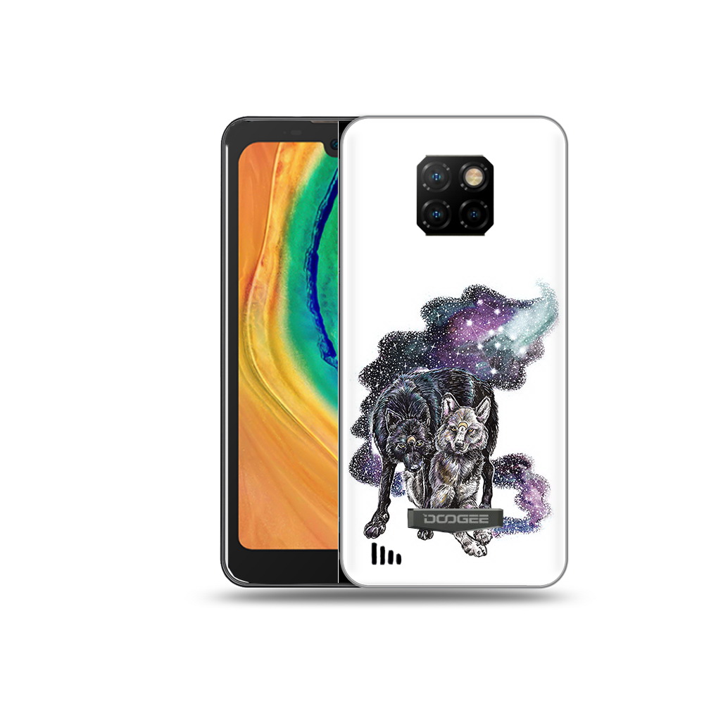 

Чехол MyPads Tocco для Doogee S88 Plus звездные волки, Прозрачный, Tocco