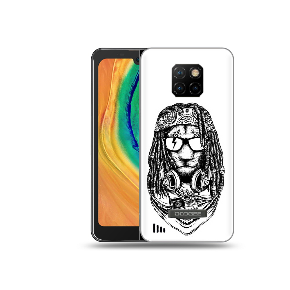 

Чехол MyPads Tocco для Doogee S88 Plus дреды льва, Прозрачный, Tocco