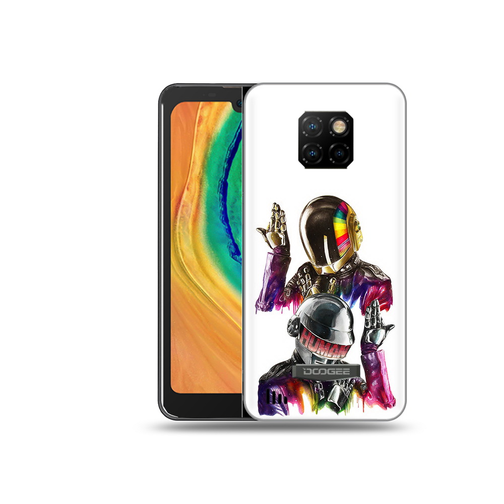 

Чехол MyPads Tocco для Doogee S88 Plus диско космонавты, Прозрачный, Tocco