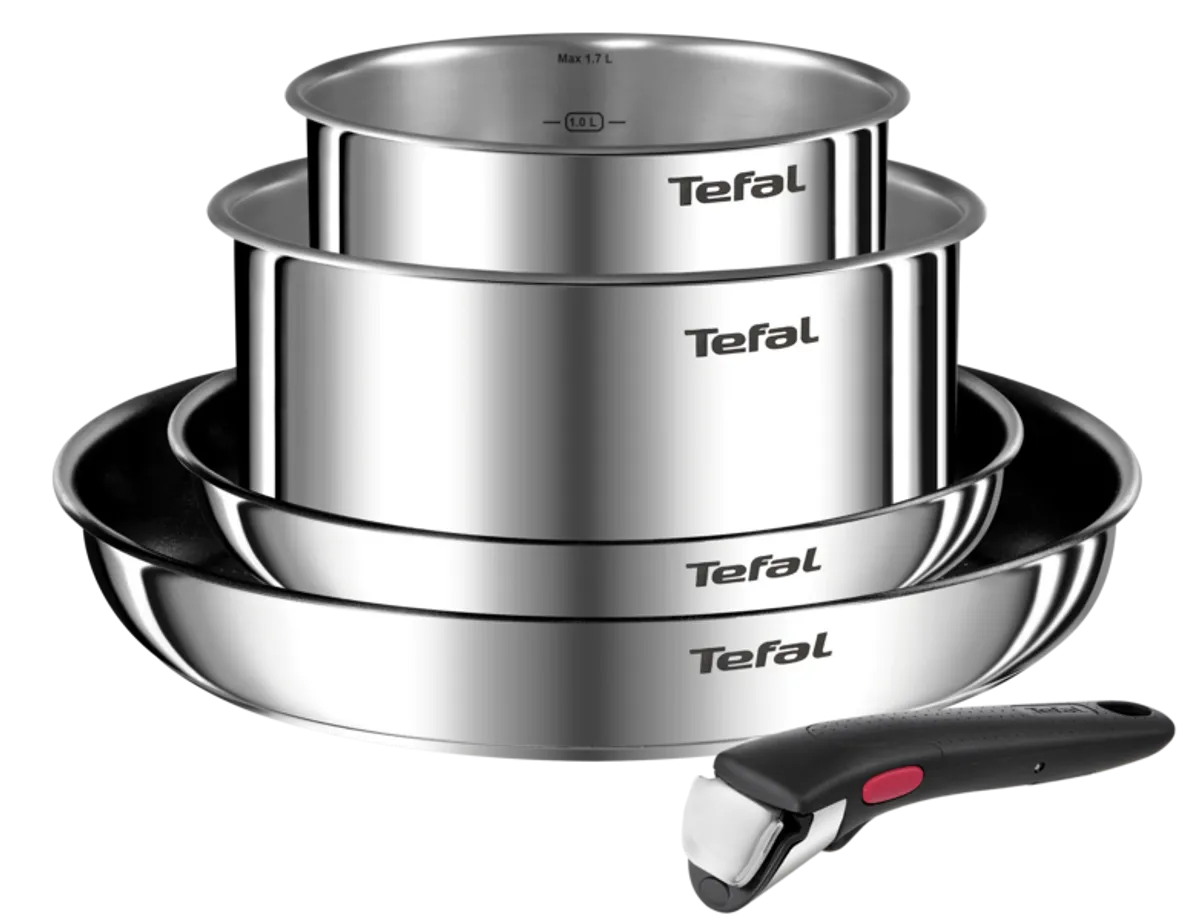 

Кастрюли, ковши, сотейники Tefal набор кастрюль Ingenio Essential, черный, 5, Серебристый, Ingenio Emotion