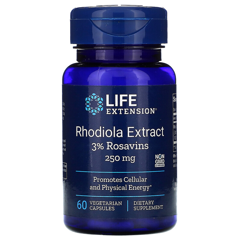 Life Extension Rhodiola Extract (Родиола) 250 мг капсулы 60 шт.