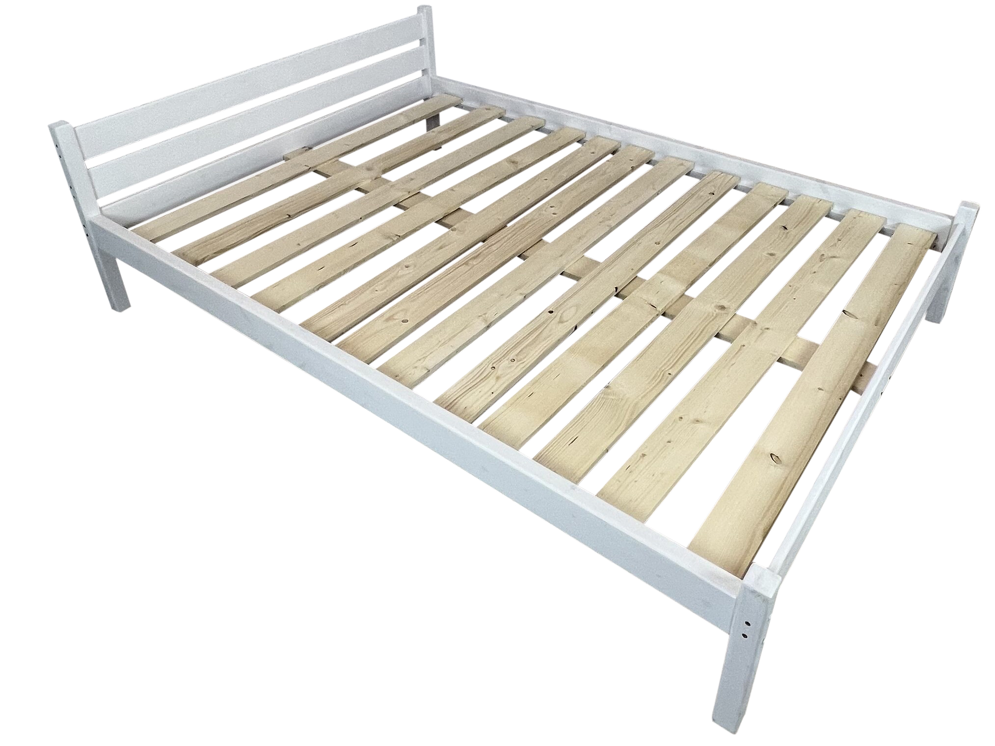 фото Кровать двуспальная solarius классика 160х200 см, цвет белый