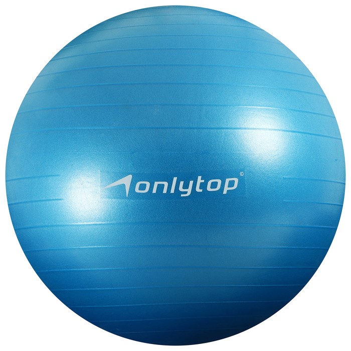 

Фитбол, ONLYTOP, d=75 см, 1000 г, антивзрыв, цвет голубой