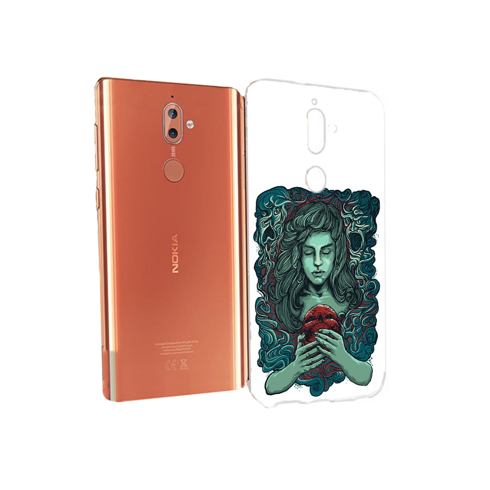 

Чехол MyPads Tocco для Nokia 9 спящая девушка (PT126479.94.619), Прозрачный, Tocco