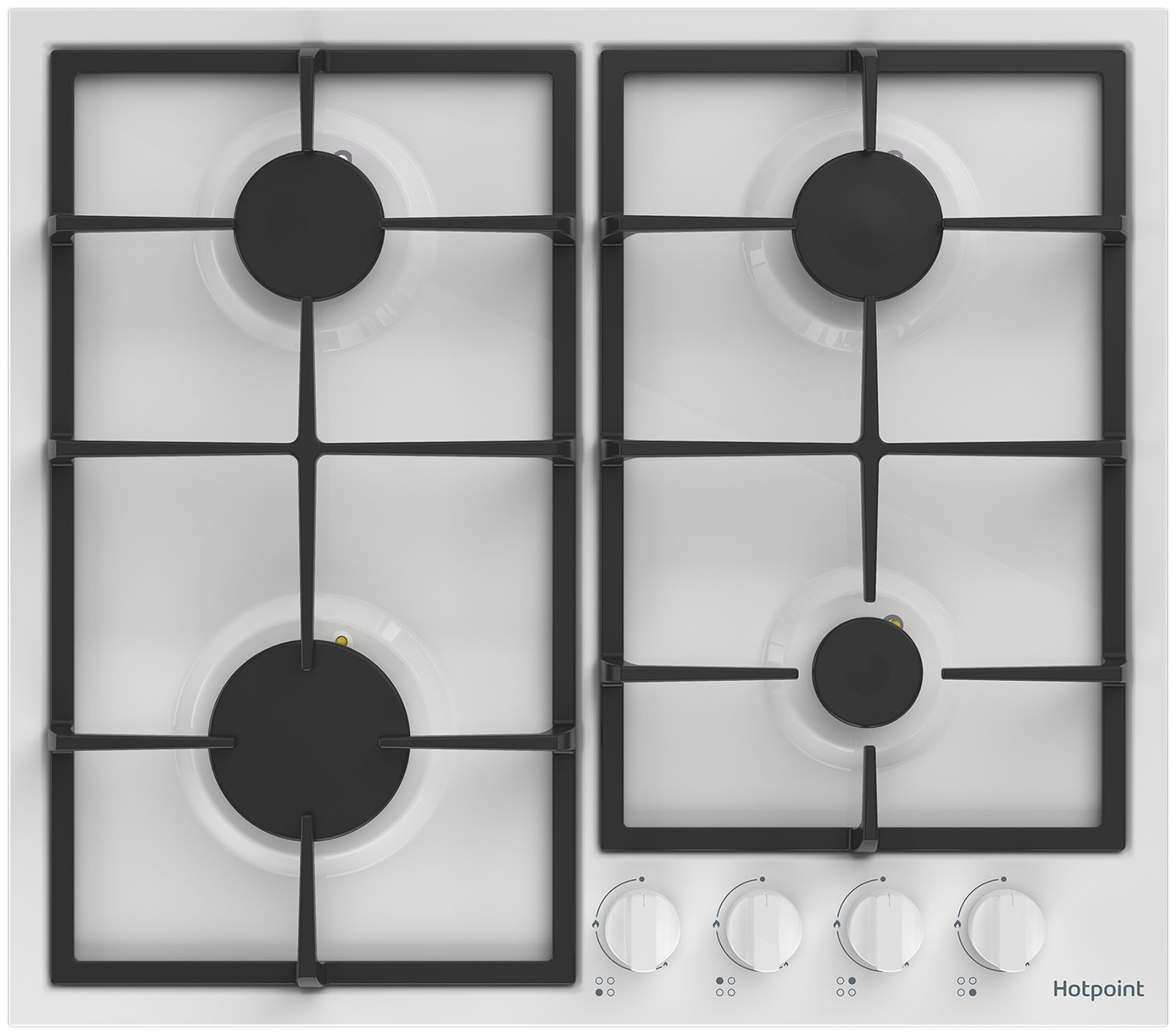 

Встраиваемая варочная панель газовая HotPoint HGMT 642 WH белый, HGMT 642 WH