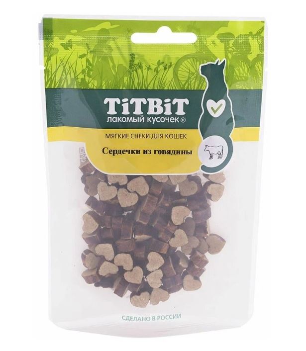 

Лакомство для кошек TitBit Мягкие снеки говядина 40 г