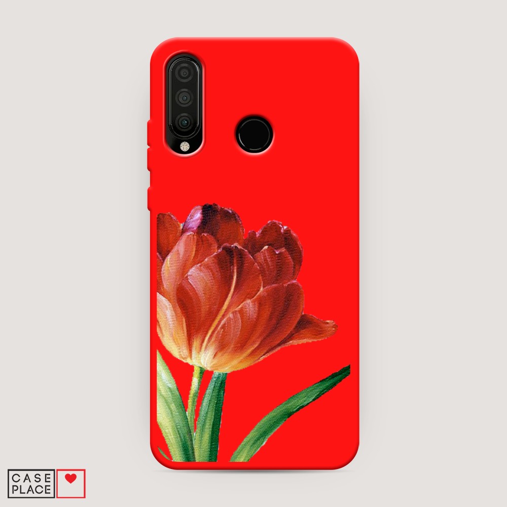 

Чехол Awog на Honor 20 Lite 2020 "Красный тюльпан", Разноцветный, 611253-1