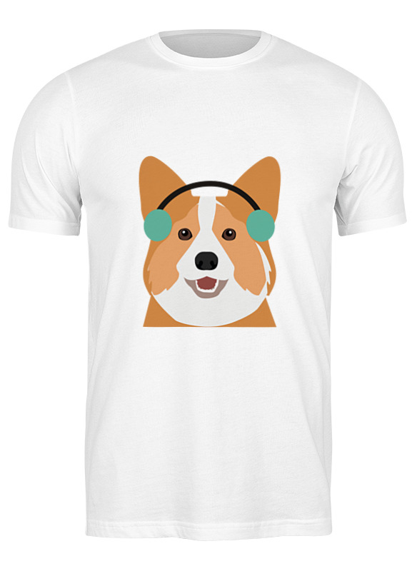 

Футболка мужская Printio Корги белая 2XL, Белый, Корги