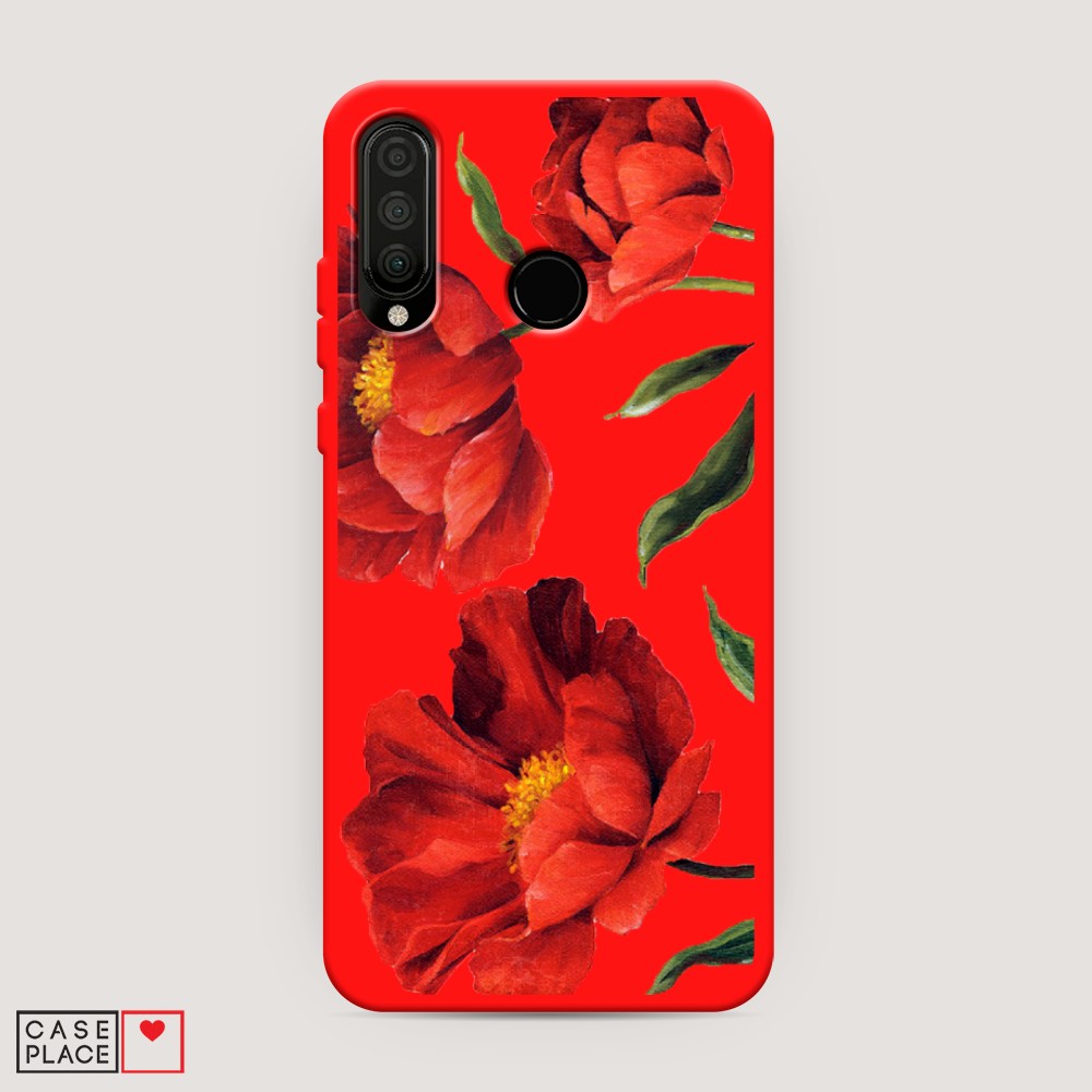 

Чехол Awog на Honor 20 Lite 2020 "Красные маки", Разноцветный, 611253-1