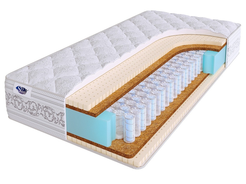 

Матрас SkySleep Privilege Medium DS 160х195, Бежевый;белый;серый;серебристый, Privilege Medium DS