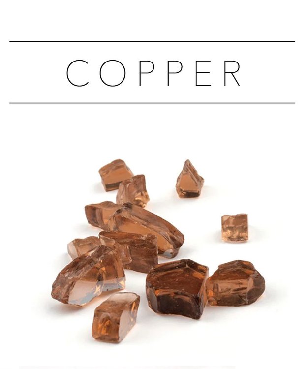 

Стеклянная крошка Premium Copper, 500г