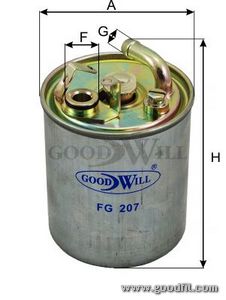 

Топливный фильтр GOODWILL FG 207