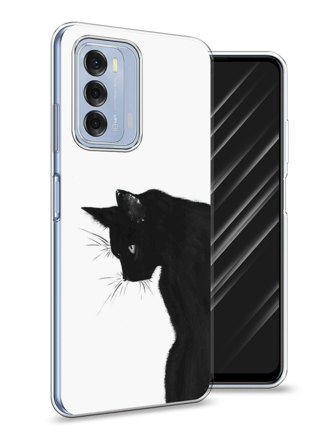 

Чехол Awog на ZTE Blade V40 / ЗТЕ Блэйд V40 "Black cat", Разноцветный, 136150-1
