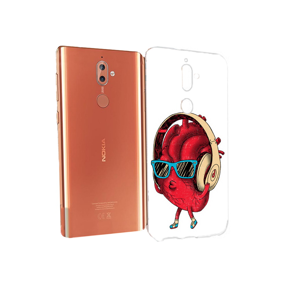 

Чехол MyPads Tocco для Nokia 9 слушай сердце (PT126479.94.609), Прозрачный, Tocco
