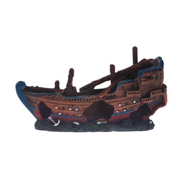 

Грот для аквариума Home-Fish Корабль, пластик, 13,5х7х23 см