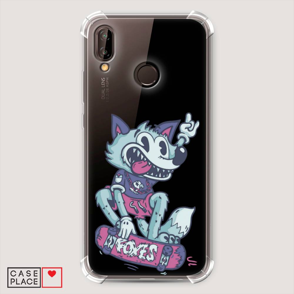 

Чехол Awog "Foxes" для Huawei Nova 3E, Голубой;фиолетовый, 65651-1