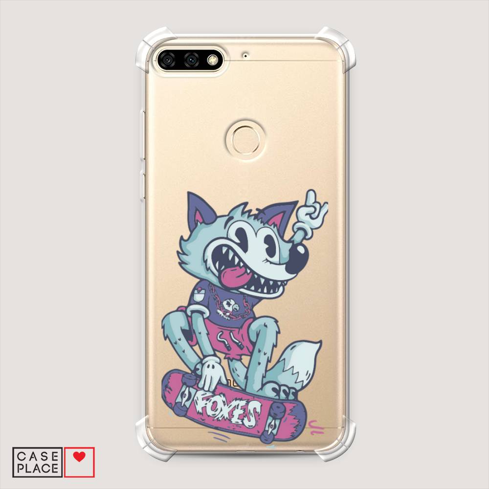 

Чехол Awog на Honor 7C "Foxes", Голубой;фиолетовый, 64551-1