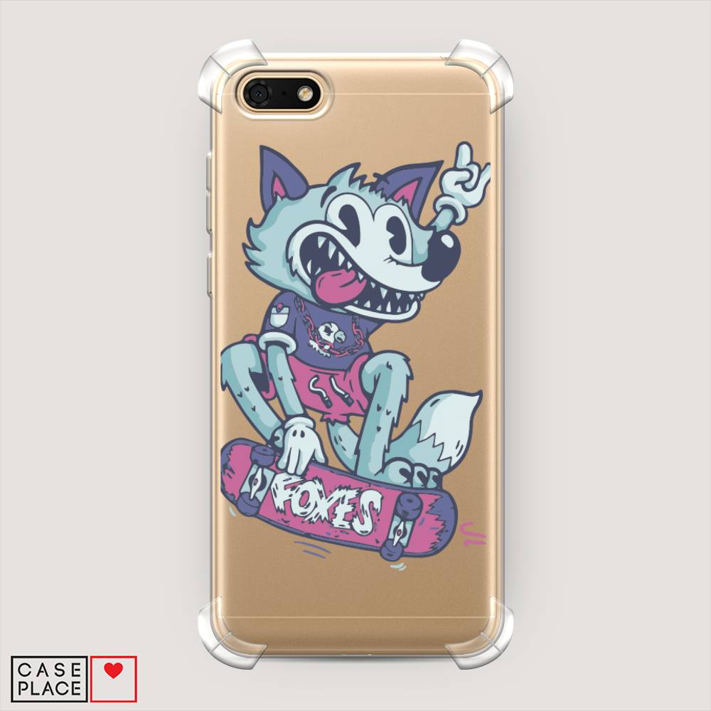

Чехол Awog на Honor 7A "Foxes", Голубой;фиолетовый, 65251-1
