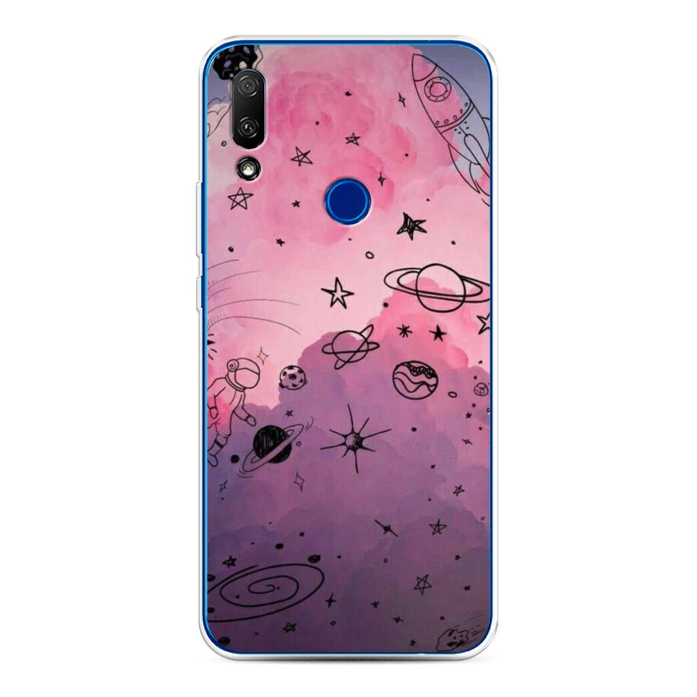 

Чехол Awog на Honor 9X "Радуга планет 3", Черный;розовый, 69950-4