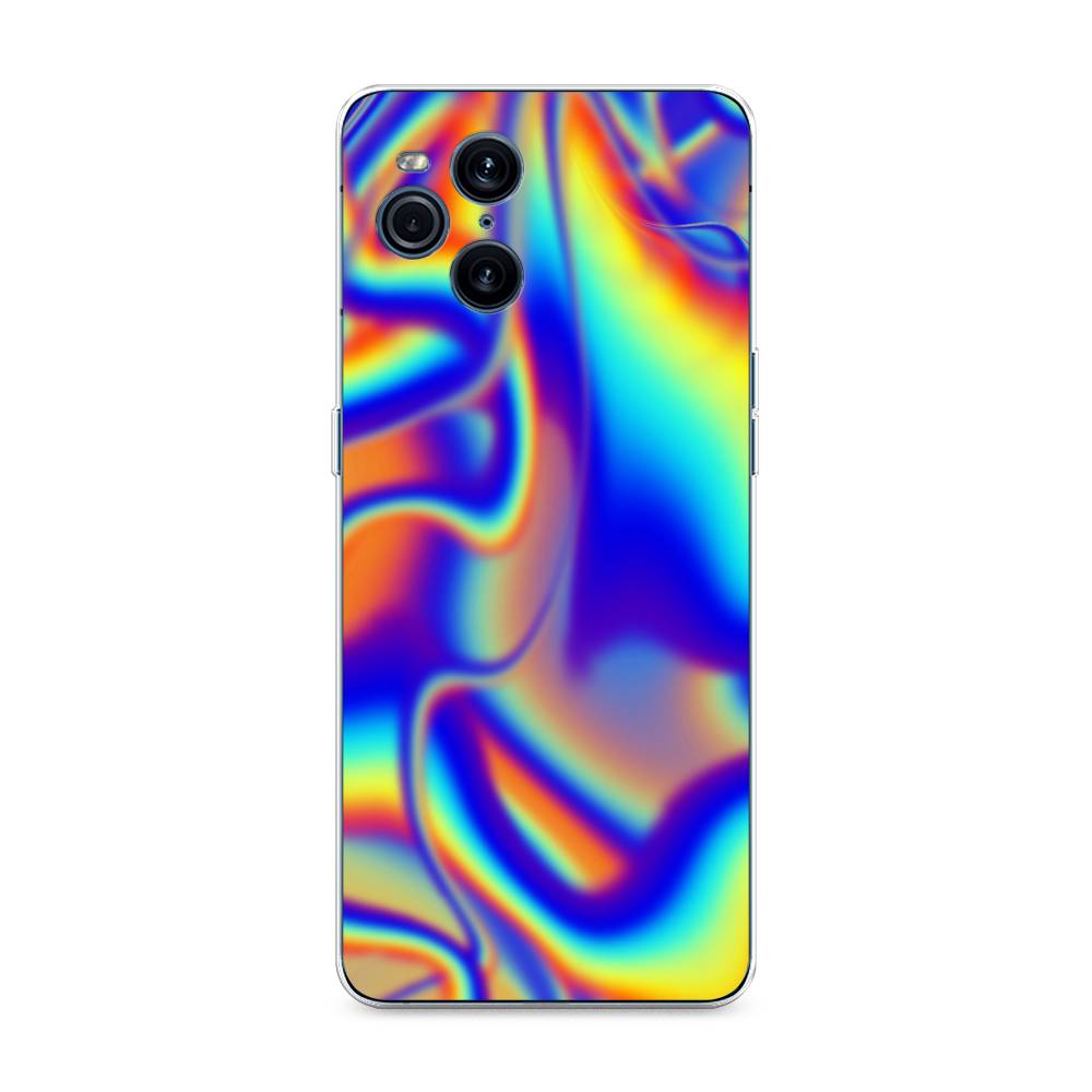 

Чехол для Oppo Find X3 Pro "Яркая голограмма", Разноцветный, 255750-3