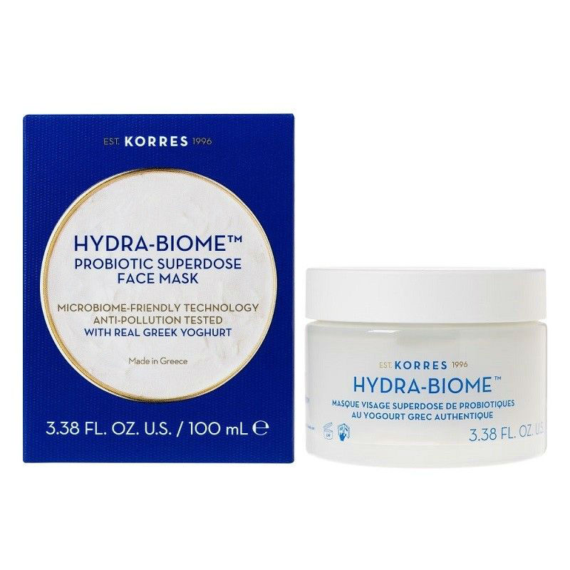 Купить Увлажняющая маска для лица Korres Йогурт с йогуртом и пробиотиками hydra-biome 100 мл