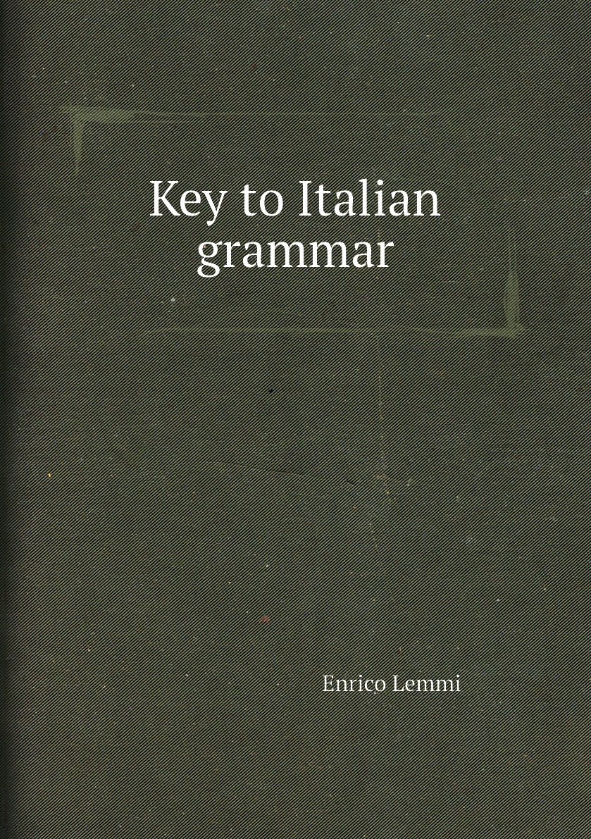 

Key to Italian grammar