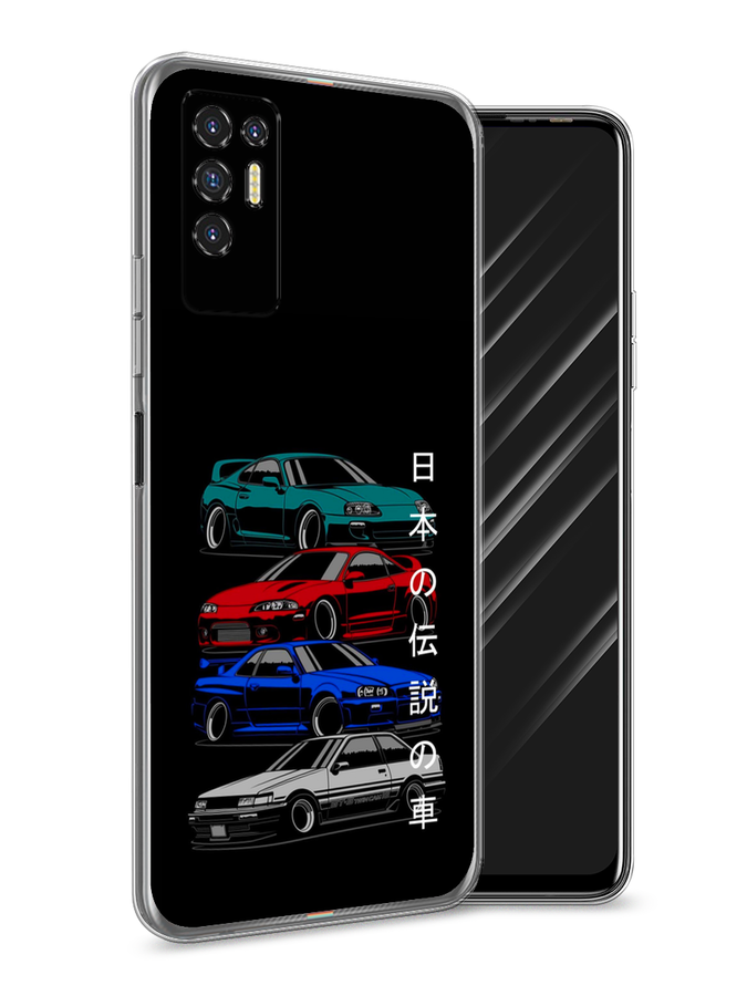 

Чехол Awog на Tecno Pova 2 "JDM Legend cars", Разноцветный, 300550-5