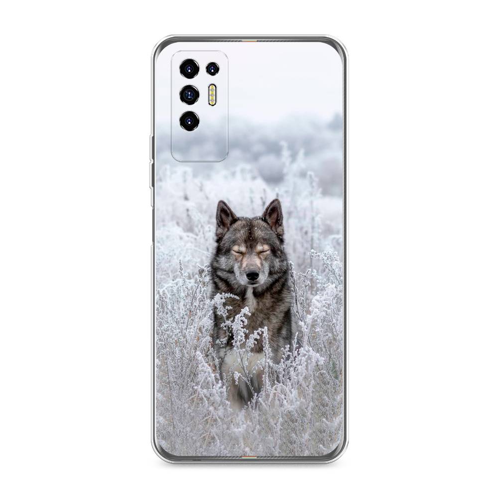 фото Чехол awog "волк в поле" для tecno pova 2
