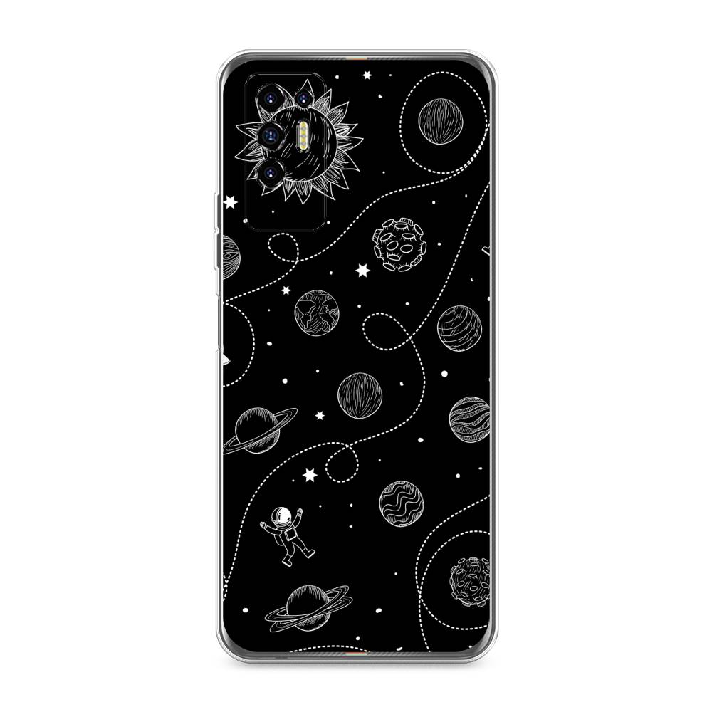 

Чехол Awog на Tecno Pova 2 "В невесомости", Разноцветный, 300550-4