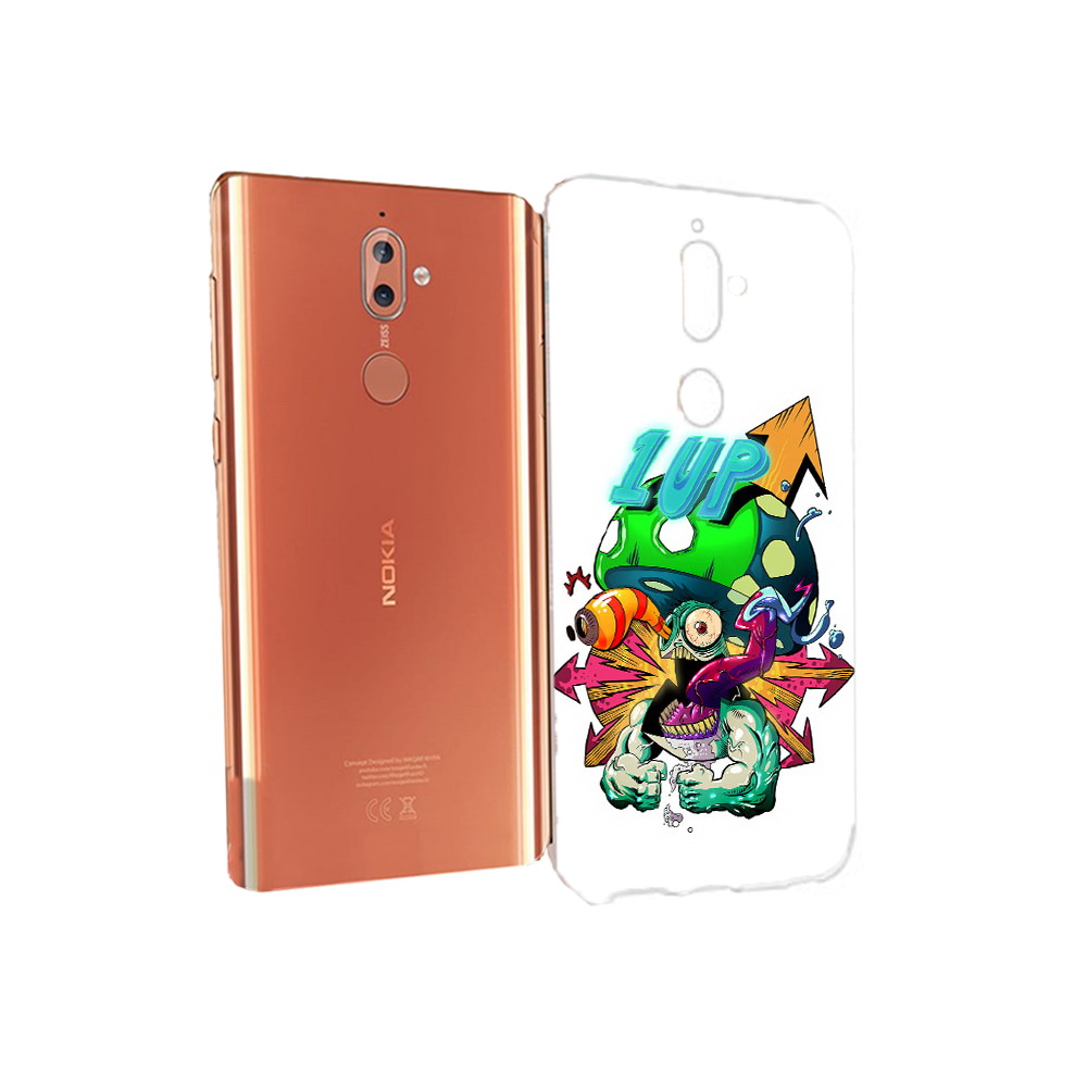 

Чехол MyPads Tocco для Nokia 9 сильный гриб абстракция (PT126479.94.599), Прозрачный, Tocco