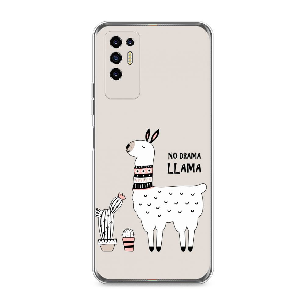 

Чехол Awog на Tecno Pova 2 "No drama LLama", Разноцветный, 300550-2