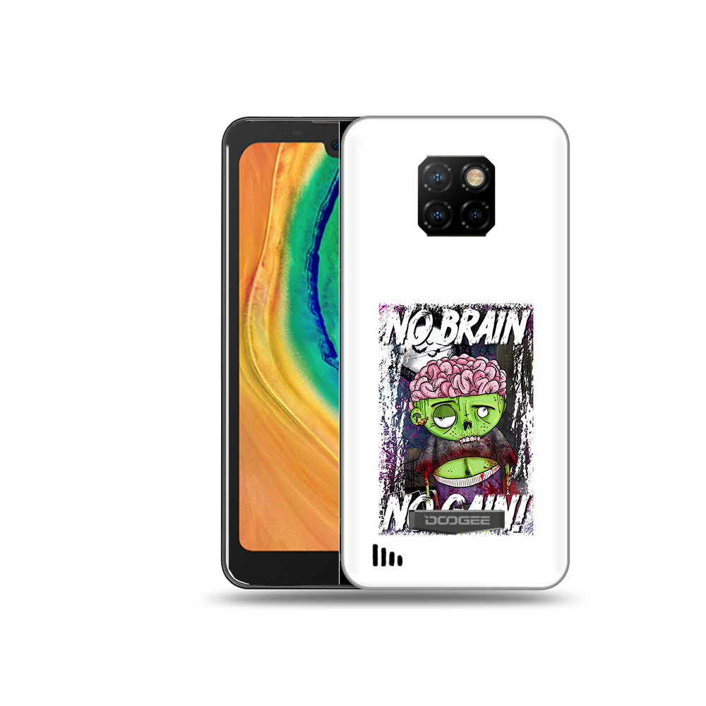 

Чехол MyPads Tocco для Doogee S88 Plus глупый зомби, Прозрачный, Tocco