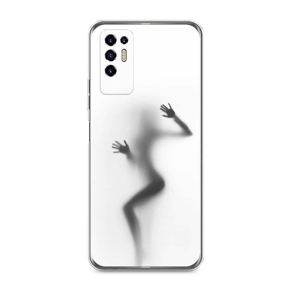 фото Чехол awog "девушка в душе" для tecno pova 2