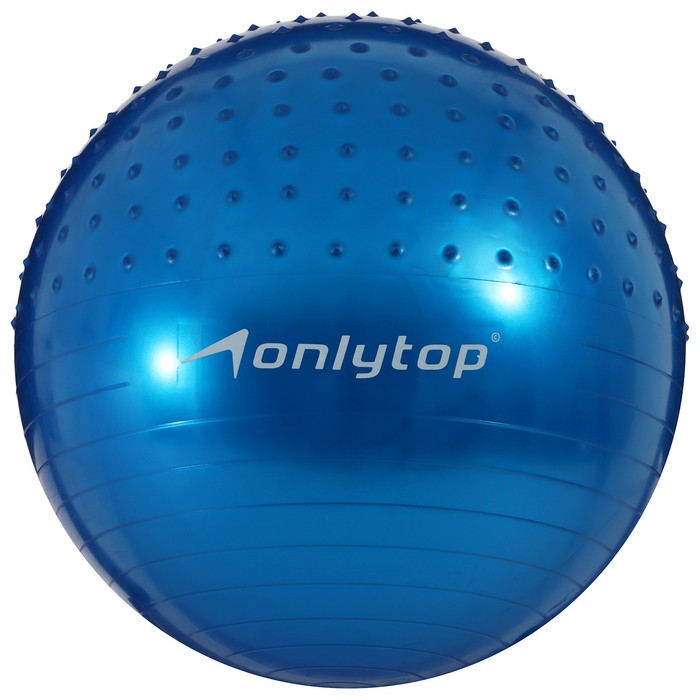 

Фитбол массажный ONLYTOP 65 см, 1000 г, цвета микс, Разноцветный