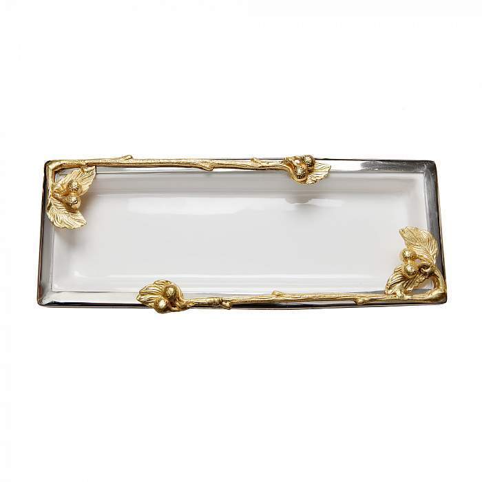

Поднос "Посуда White&Gold" 9861