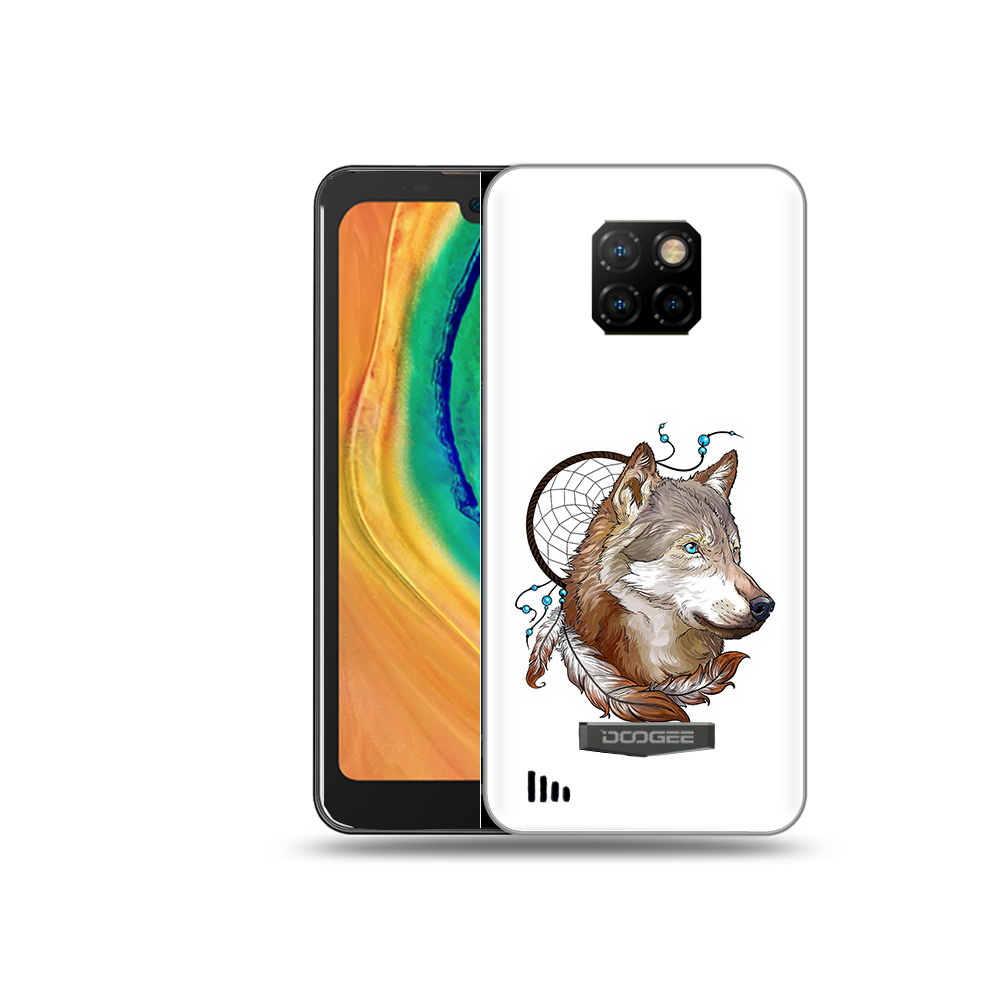 

Чехол MyPads Tocco для Doogee S88 Plus волк и ловец снов, Прозрачный, Tocco