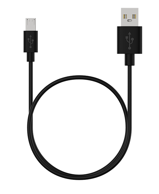 Кабель Maxvi (MC-01L) USB - Micro USB удлиненный разъем, 2A, 1 м, черный