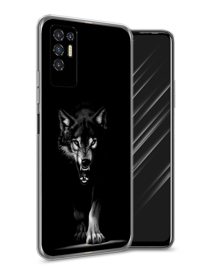 

Чехол Awog на Tecno Pova 2 "Волк выходит из ночи", Разноцветный, 300550-1