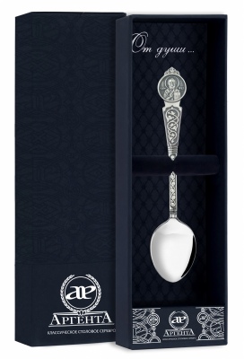 

Ложка "Николай Чудотворец" из чернёного серебра