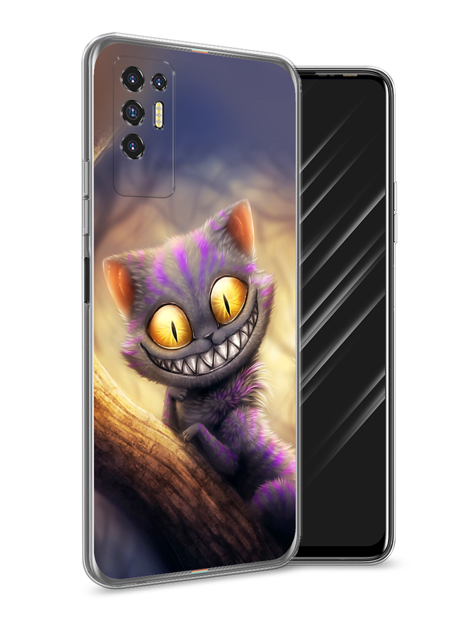 

Чехол Awog на Tecno Pova 2 "Cheshire Cat", Разноцветный, 300550-1