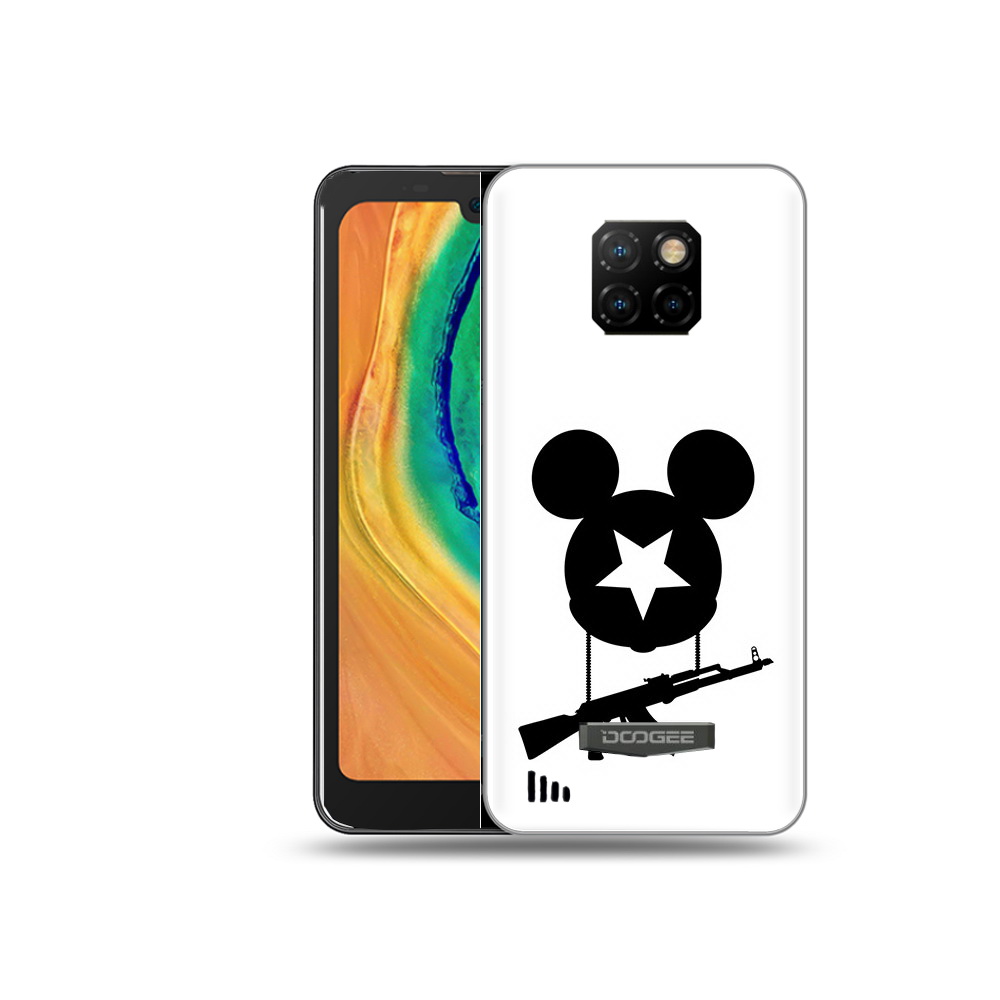 

Чехол MyPads Tocco для Doogee S88 Plus АК Микки, Прозрачный, Tocco