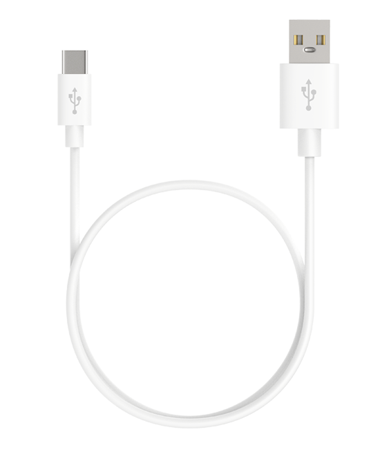 фото Кабель maxvi (mc-02) usb - type-c 2a, 1 м, белый