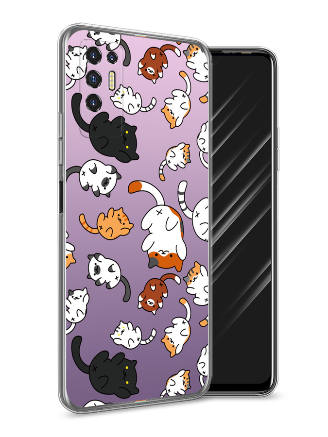 

Чехол Awog на Tecno Pova 2 "Котопад", Разноцветный, 300550-7