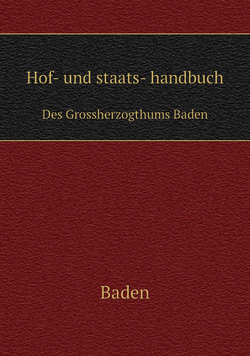 

Hof- und staats- handbuch