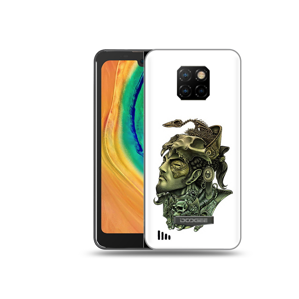 

Чехол MyPads Tocco для Doogee S88 Plus бронзовый воин, Прозрачный, Tocco